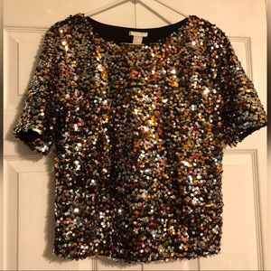 Statement Sparkle Sequin Top